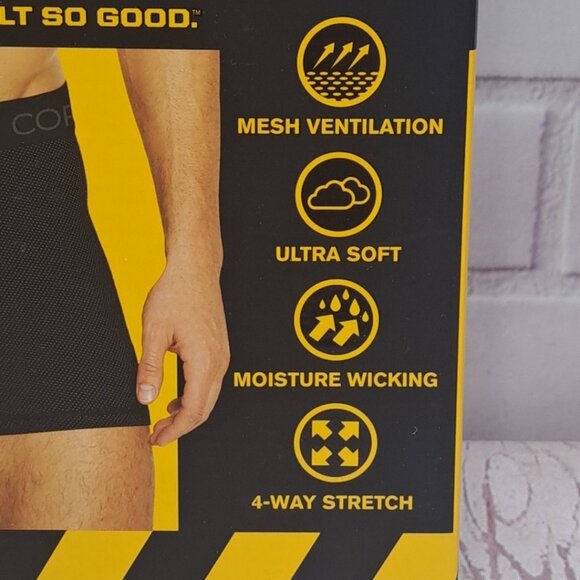 4PK Copper Fit Mens Performance Workgear Boxer Briefs S 28-30  Copper Infused - Picture 3 of 10